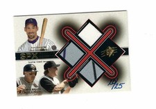 2001 SPX Winning Materials Trios Gold #GWS Gonzalez/Williams/Schilling (20/25)