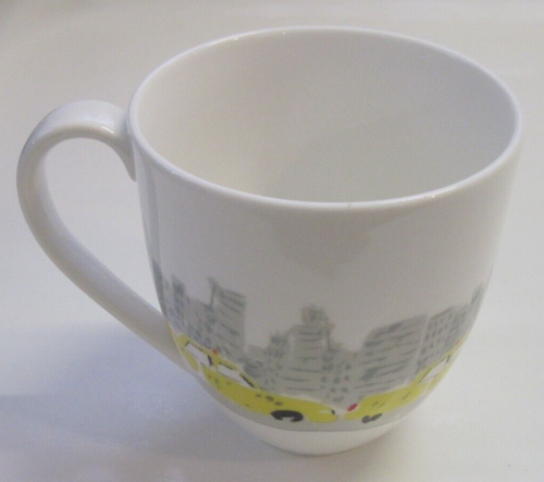 Kate Spade Muses Lenox Coffee Mug Cup 12 Ounces Red Rain Boots Taxi Cabs - Picture 2 of 7