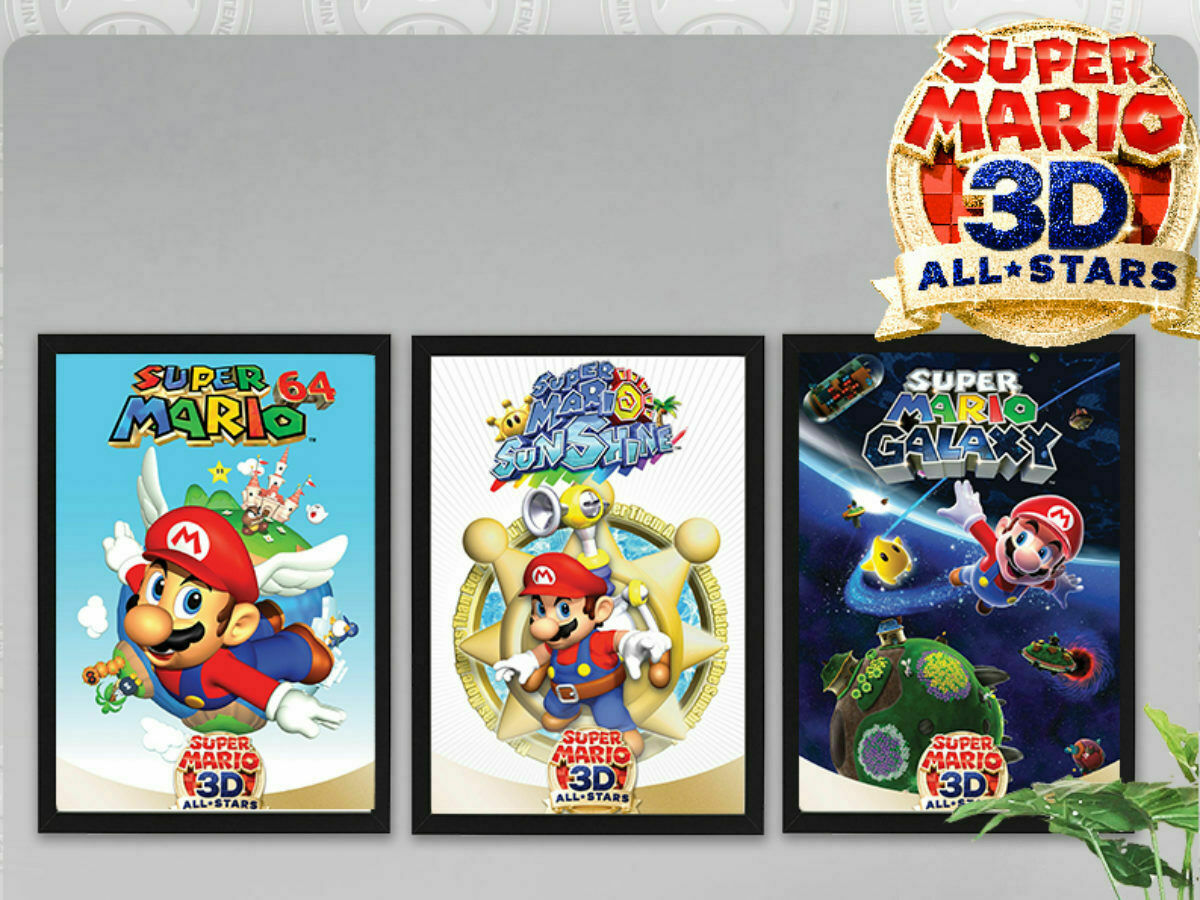 Super Mario 3D All-Stars Poster Set of 3 My Nintendo Exclusive