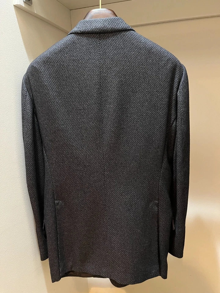 Chaqueta Blazer Abrigo Deportivo Tom Ford 40R 50R Base Básica A Gris Seda Cachemira Foto 2 de 4