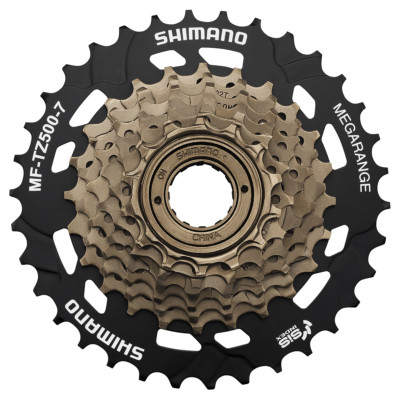Pacco Pignoni Cassetta SHIMANO 7 velocit� Filetto 14-34 TZ-500 CASSETTE  SHIMANO | eBay