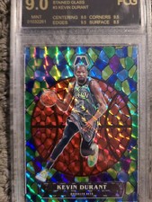 2020 PANINI MOSAIC Kevin Durant STAINED GLASS #3. GRADE 9
