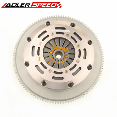 Sprung Twin Disc Clutch + Flywheel For Lancer Evolution 4 5 6 7 8 9 Standard WT