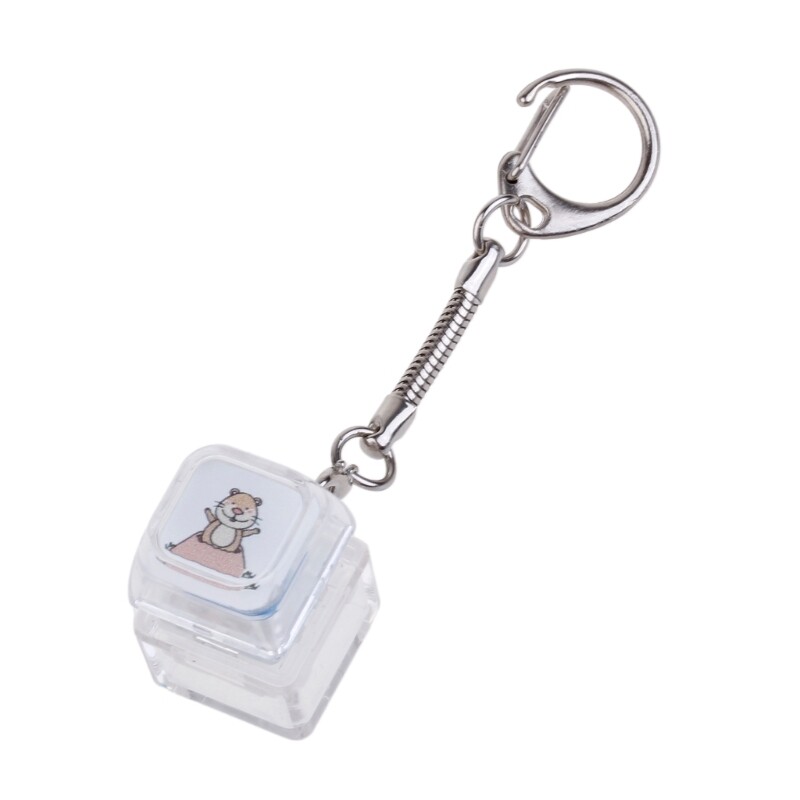 Cartoon Portable Keyboard Switch Tester Keychain Toy for Testing Switches