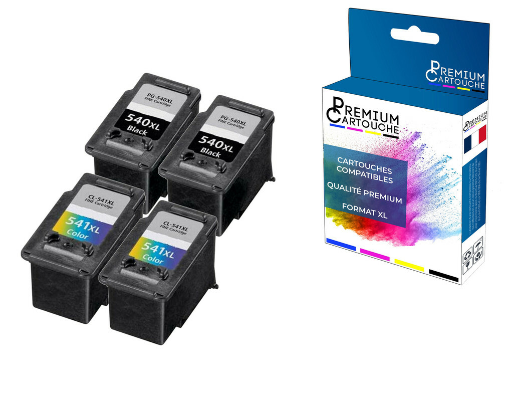 Cartouche compatible CANON PG-540XL et CL-541XL haute performance - Encre premium stable