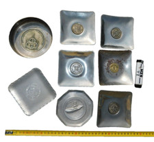 LOT LIQUIDATION :  8-HUIT  COUPELLES CENDRIER MARINE NATIONALE + U.S.A. + R.F.A.