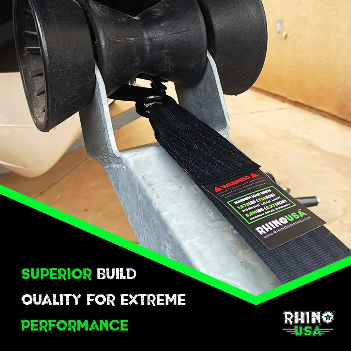 Rhino USA 2" x 20' Boat Winch Strap w/ Hook eBay