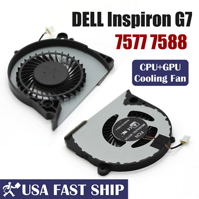 NEW CPU + GPU Cooling Fan For DELL Inspiron 15 G7 15-7000 7577