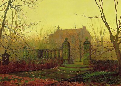 1901 - Autumn Morning by John Atkinson Grimshaw - Giclee Fine Art Print