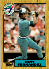 1987 Topps Tony Fernandez  Toronto Blue Jays #485