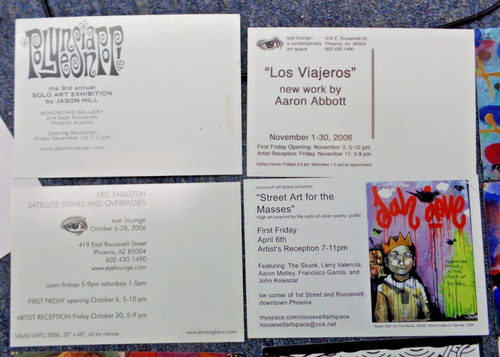 30+ Phoenix Arizona Art Gallery & Artists Postcards Handouts from 2006-2008 - Picture 4 of 18