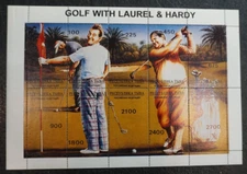 Golf with Laurel & Hardy Mint S/S