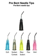 Plasdent Pre Bent Needle Tips for Flow Sealant Etch Liner
