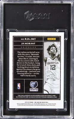 2019 Ja Morant One & One Auto /99 2019 Donruss Great X-Pectations