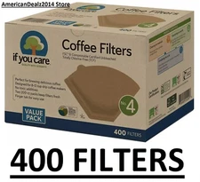 If You Care #4 Unbleached Coffee Filter (400 ct.) Lowest Prices!! Free Ship!!