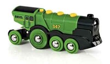 Brio World Big Green Action Locomotive Battery Powered Train For Kids Age new