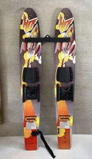 HO SPORTS Club Trainer 45.5” Trainer Water Skis Fiberglass Reinforced Wide Tail