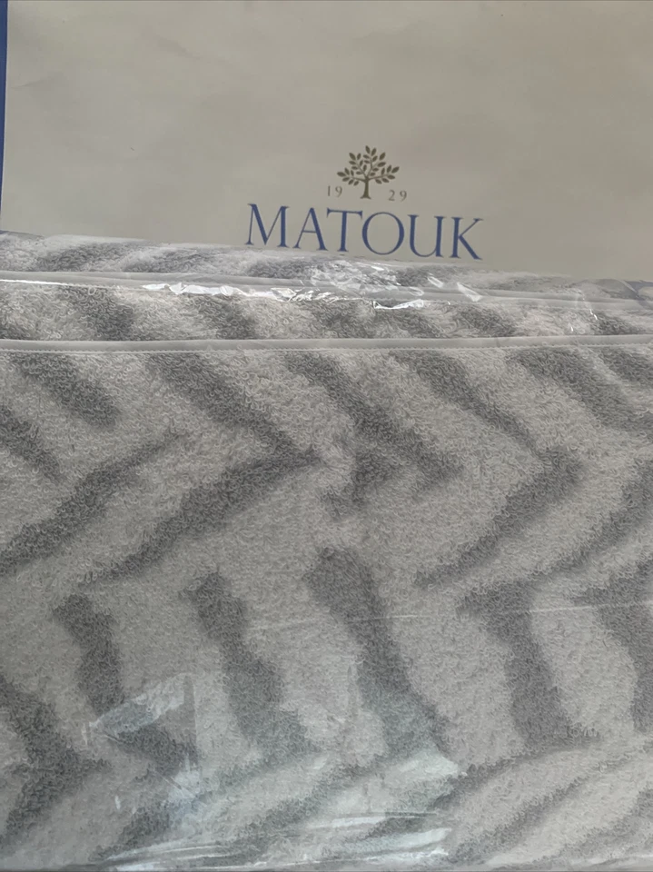 MATOUK  SCHUMACHER QUINCY 6 PIECE TOWEL SET. -  POOL (Incl 2 Bath,2 Hand,2Wash) - Image 4 of 4