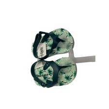 New Old Navy Flip Flop Baby Infant Size 3 6 months Sandals Shoes Green Palm Tree