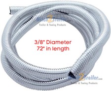 Wire loom 3/8" ID 72" long chrome plastic for Peterbilt Kenworth Hot Rod Classic