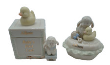Vintage Lenox Baby's First Curl Tooth Ceramic Box Set Allison 2003 No Box