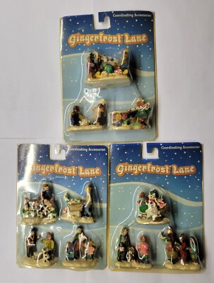 3 Packs of Gingerfrost Lane Village Coordinating Accessories