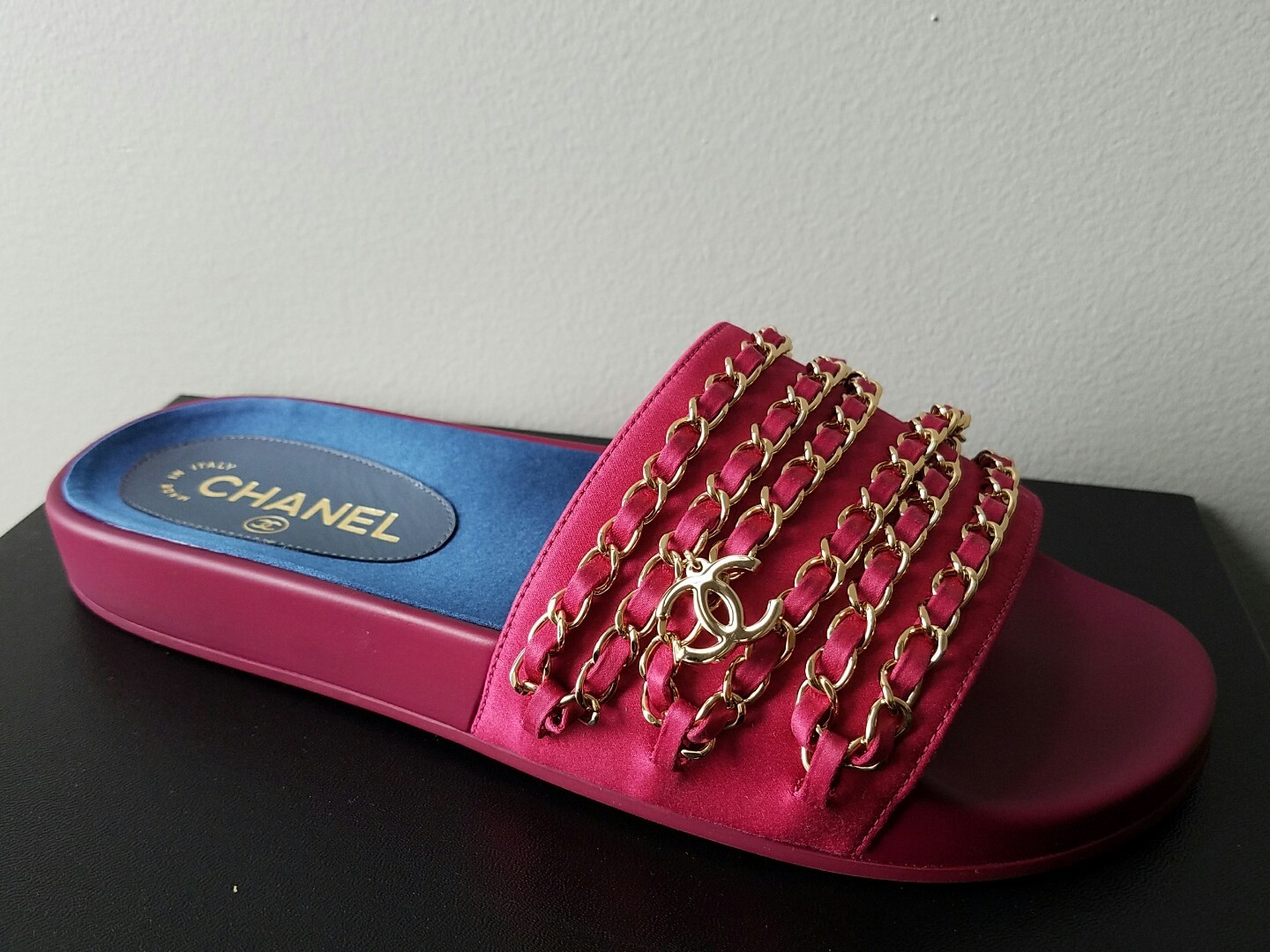 coco chanel jelly slides