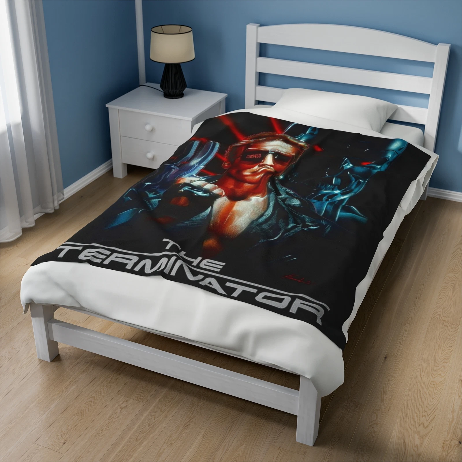 The Terminator Movie Plush Fleece Throw Blanket