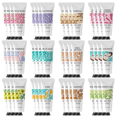 48 Pack Natural Plant Fragrance Moisturizing Hand Cream for Dry Hands Hand Cr...