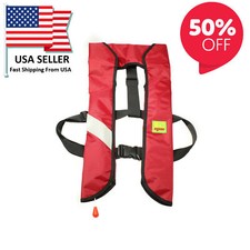 New Year Sale Life Jacket M-33 Manual Inflatable PFD Universal Boating Swimming