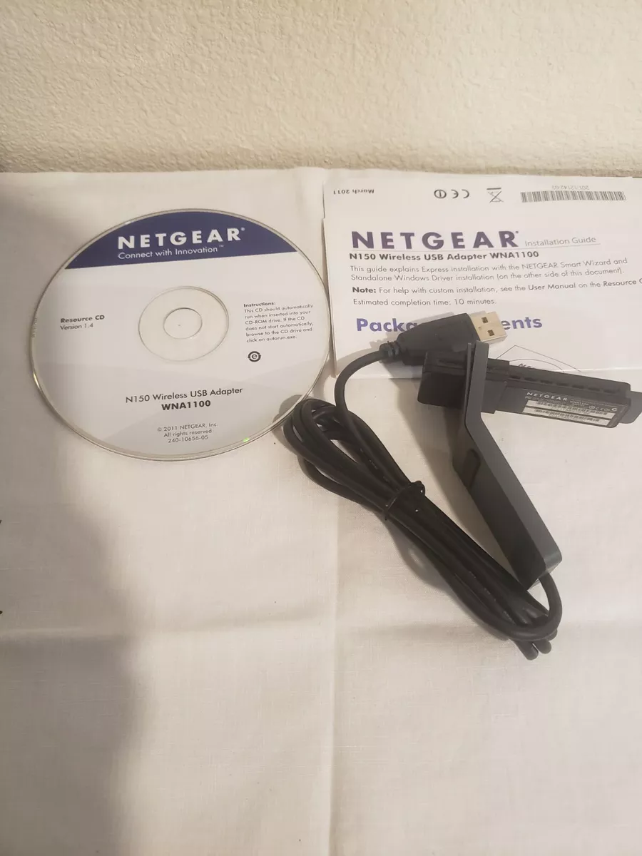 NETGEAR N150 Wireless Wi-Fi Network USB Adapter Dongle WNA1100 W.