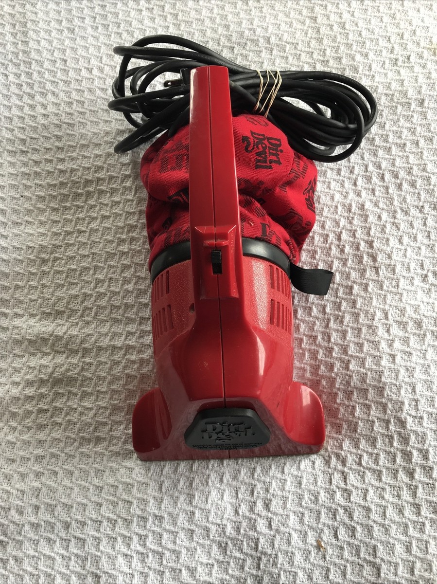 Dirt Devil Handheld Vacuum Plus With Attachments Model # 08130 Red