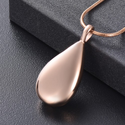 Rose Gold Tear Drop Cremation Ashes 