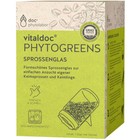vitaldoc® PHYTOGREENS Sprossenglas für Keimsaat mit Deckel, Anzucht Keimlinge