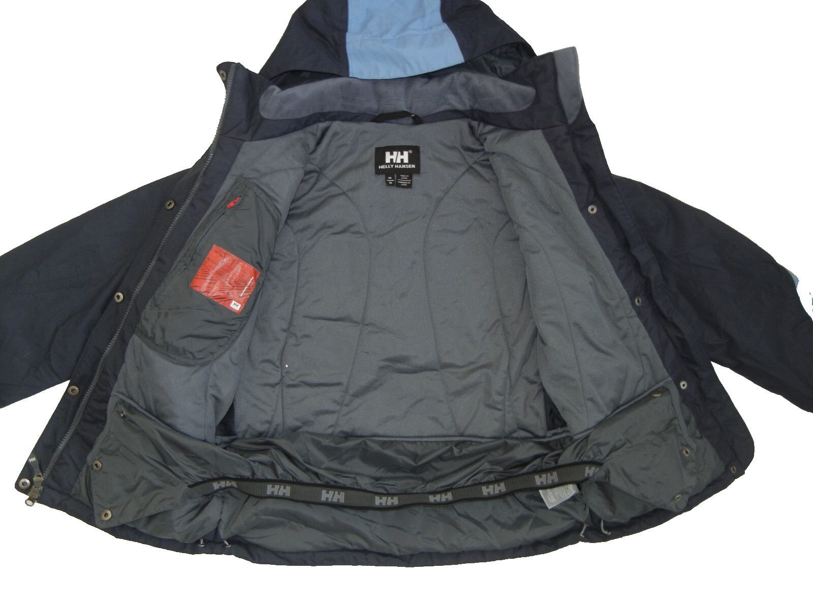 HELLY HANSEN Blue Nylon SKI SHELL JACKET Windbrea… - image 10