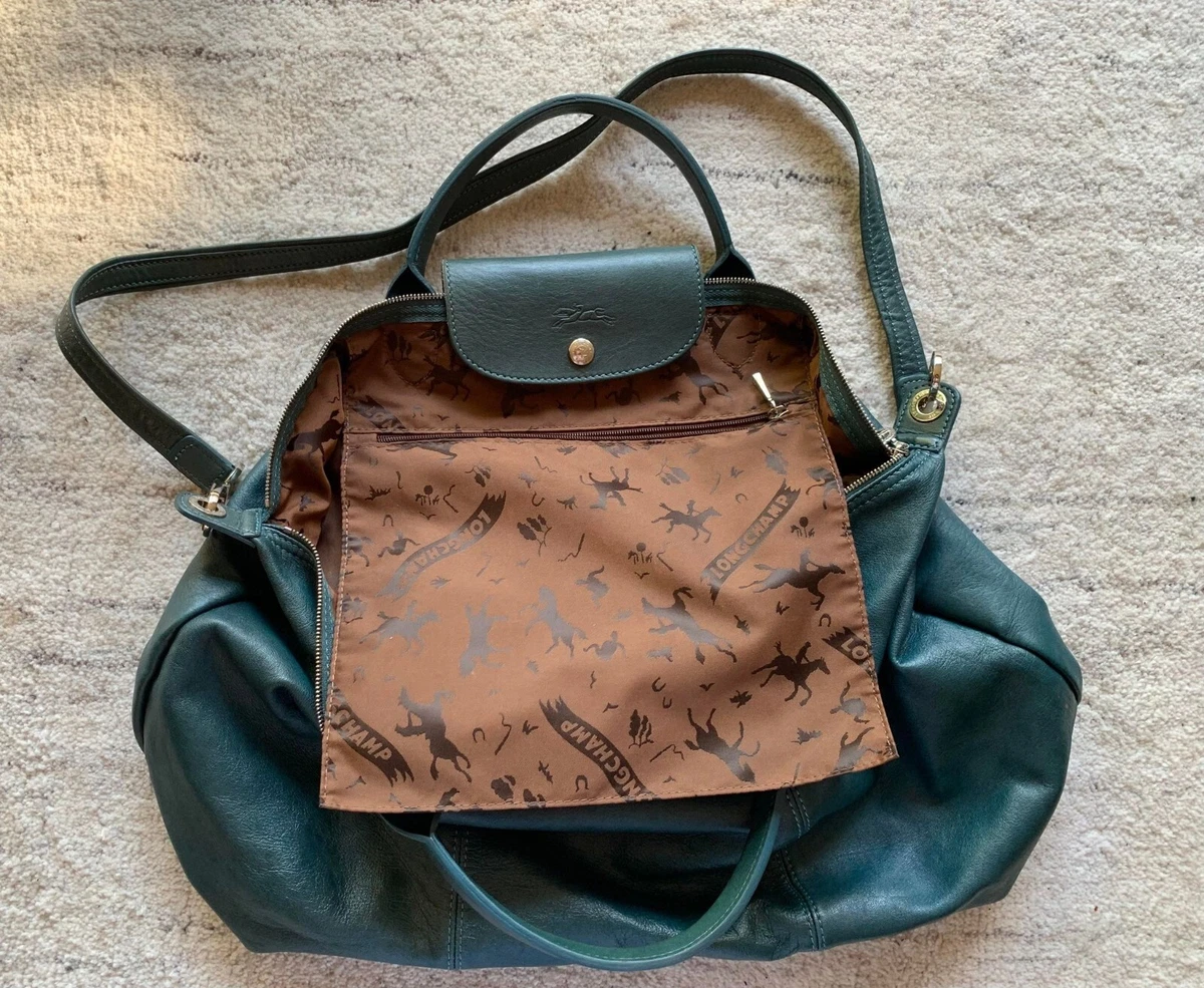 Longchamp brown Medium Le Pliage Green Shoulder Bag | Harrods UK