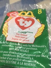 McDonalds 1998 TY Scoop The Pelican Beanie Baby Happy Meal Toy SEALED 8