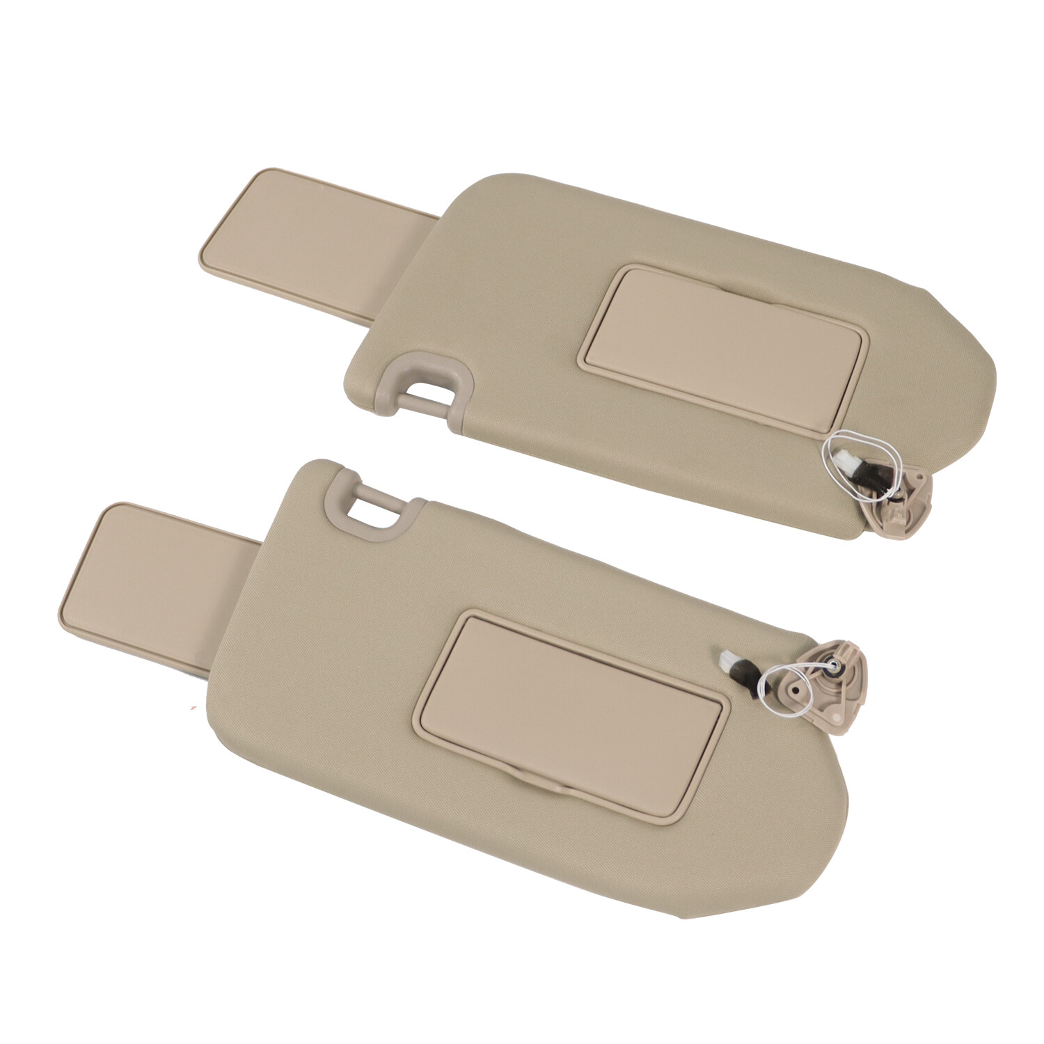 Pair LH+RH Sun Visor For 2013-18 Nissan Pathfinder /2014-17 Infiniti QX60 W/Lamp