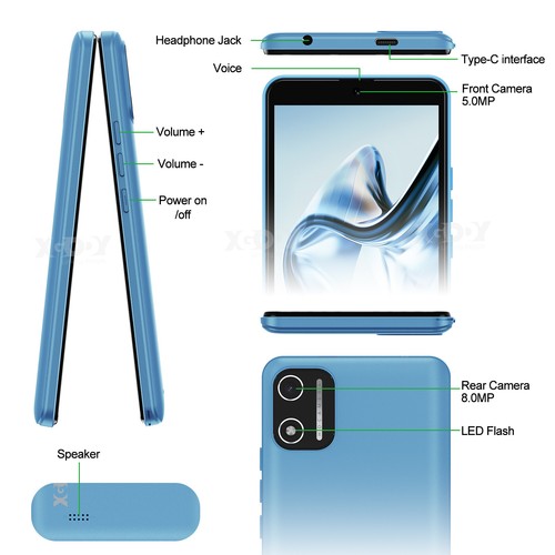 2025 Handy 5,5" Smartphone Ohne Vertrag Android14 4GB+16GB 2SIM 8Core 4G GPS IPS - Bild 10 von 12