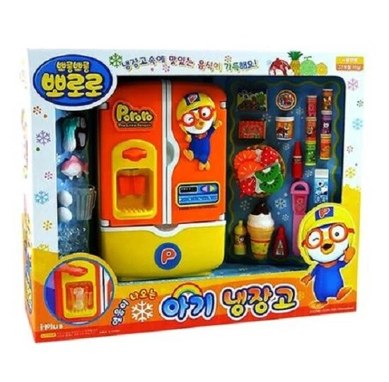 Korean TV Pororo Refrigerator Baby Toy with Ice Slot KOREA TOY Express Shipping