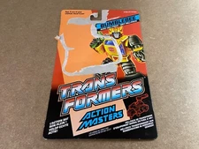 Transformers G1 1989 BUMBLEBEE action master vintage cardback techspec