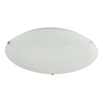 Traditionelle weiße Alabaster runde Glas IP20 Unterputz Deckenleuchte Einbau b...
