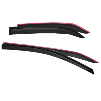 Window Vent Visor Rain Guards For Toyota Corolla 2009-2013 - 4pc Acrylic Set Black