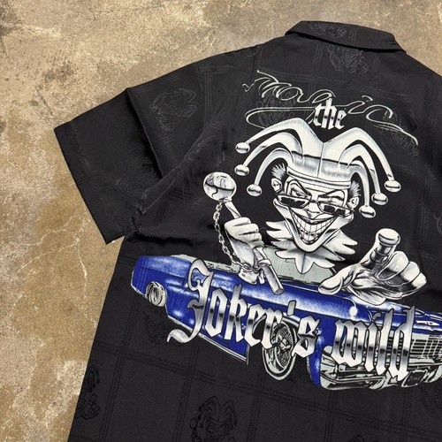Vintage 90s La Chicano Lowrider Button Up T Shirt - Gem