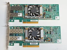 Lot of 2 Dell Broadcom Dual Port 10GbE PCI-e Network Adapter Card 0Y40PH Y40PH