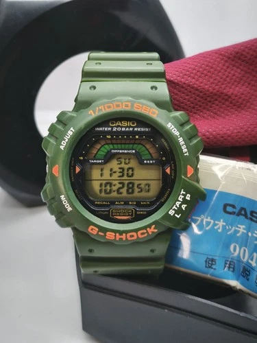 Vintage Casio G Shock DW-6000CJ-3 GREEN 904 Mod (1991) Men Watch RARE !!