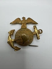 Vintage Original US Marines USMC Eagle Globe Anchor EGA Pin 1.5”