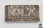 1974 Iola, Wisconsin Coin Collector's Capital .999 Silver 1oz Vintage Bar