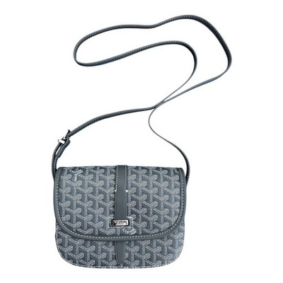 Goyard Belvedere PM Messenger Bag Grey Goyardine Canvas