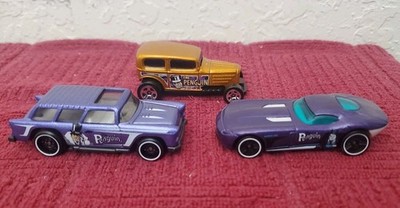 Hot Wheels- DC Character Cars - PENGUIN - Loose Lot of 3: Nomad Otto Fast Felion